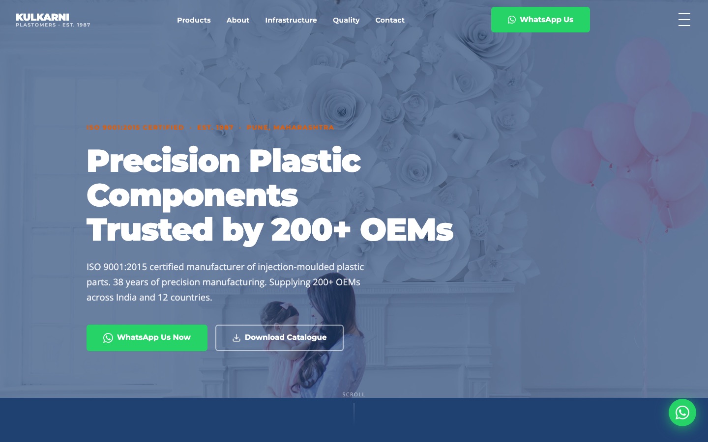 Manufacturing & Industrial website screenshot